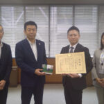 広島県内の公立高校へホームミュートを寄附